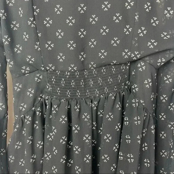 Free People Baby Dee Black Sheer Mini Dress M - Picture 6 of 6